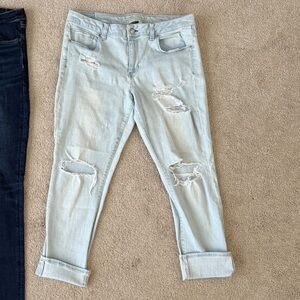 American Eagle Outfitters Women's Loved + Destroyed Skinny Jeans